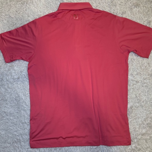 Mercedes Benz The Club Collection FootJoy Vibrant Pink Salmon Polo Shirt - Picture 8 of 11